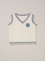Conjunto Little Gent True Knit, Body, Calça e Gravata Borboleta Branco - Imagem 4 de 5