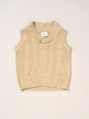 Conjunto Little Gent True Knit, Body, Calça e Gravata Borboleta Marrom - Imagem 3 de 5