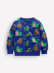 Boden Blue Everyday Printed Sweatshirt - Image 1 of 3