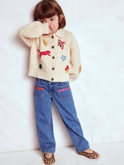 Boden Cream Collared Cardigan - Image 1 of 6