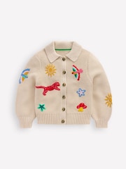 Boden Cream Collared Cardigan - Image 4 of 6