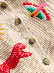 Boden Cream Collared Cardigan - Image 6 of 6