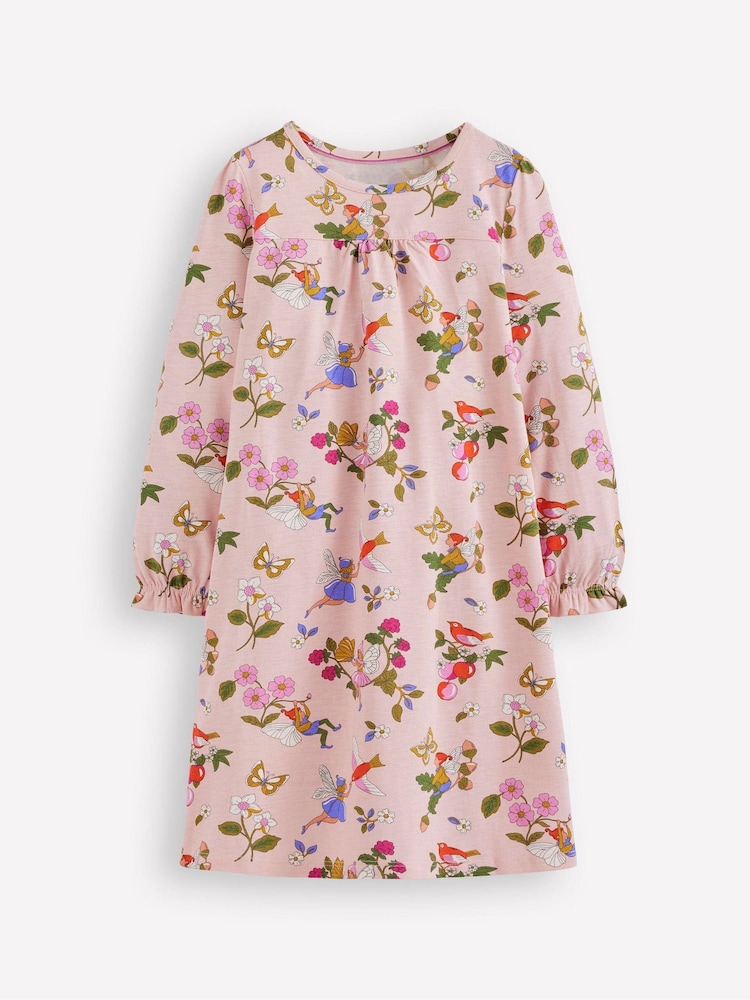 Boden Pink Printed Long Sleeve Nightie - Image 1 of 3