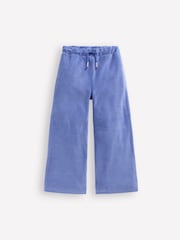 Boden Blue Heart Pocket Velour Joggers - Image 1 of 3