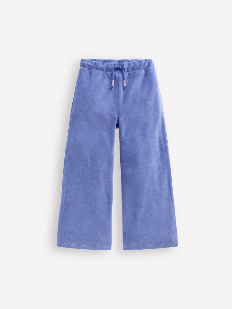 Boden Blue Heart Pocket Velour Joggers - Image 1 of 3