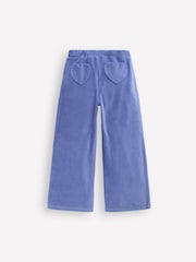 Boden Blue Heart Pocket Velour Joggers - Image 2 of 3