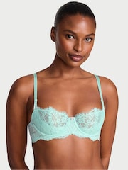 Victoria's Secret Canal Blue Unlined Balcony Lace Bra - Image 1 of 2
