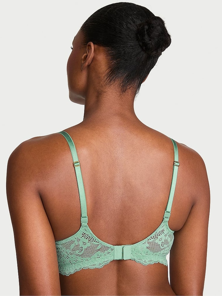 Victoria's Secret Spearmint Green Lightly Lined Demi Lace Bra - Image 2 of 2