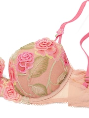 Victoria's Secret Sweet Melody Pink Lightly Lined Demi Embroidered Bra - Image 3 of 3