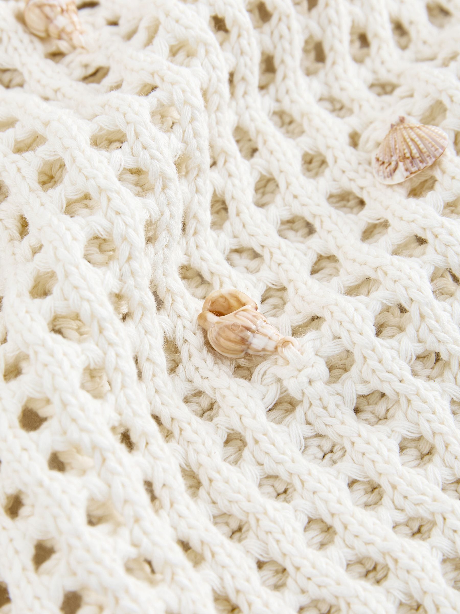 SUPPLY Cotton Mesh Knit コットン メッシュ ニット Next：日本 ベージュ - コットンメッシュニットレースアップポロ