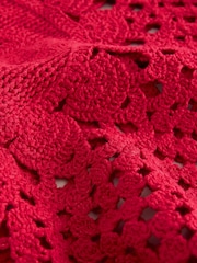 Red Boat 100% Cotton Crochet Knitted Tank Top - Image 8 of 8