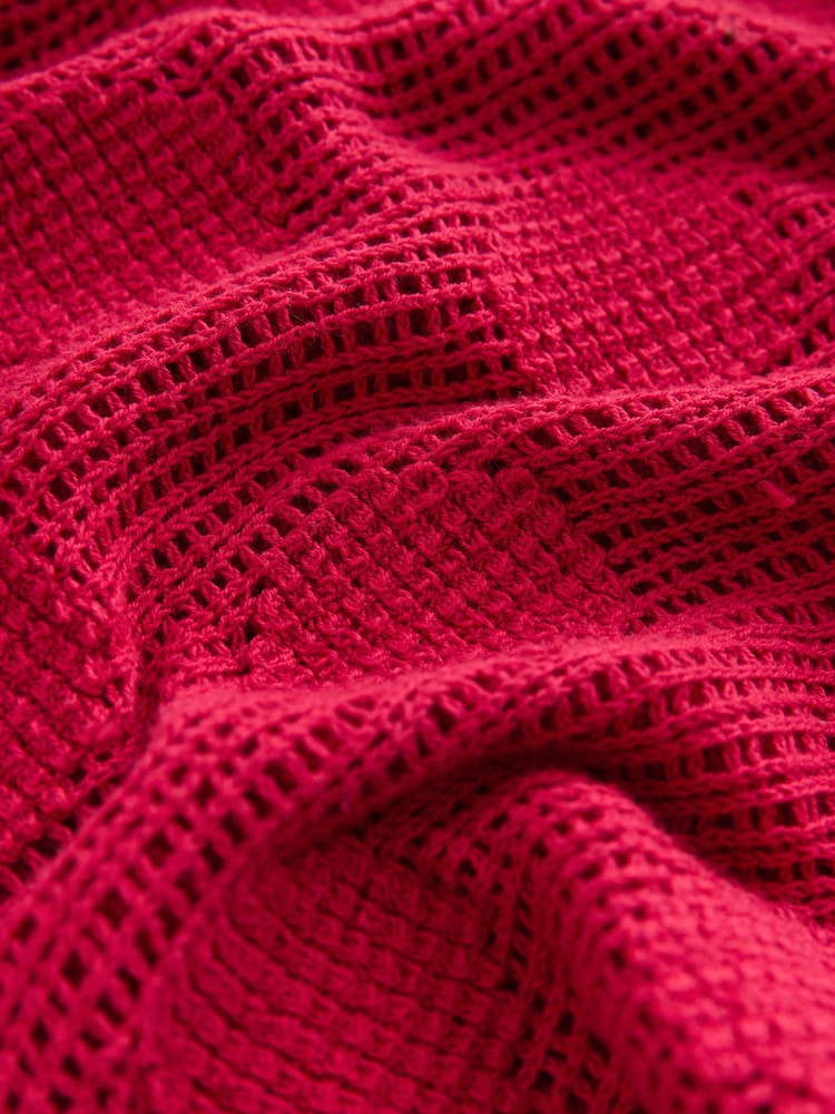 Rot gepunktet - Häkel-T-Shirt mit Rundhalsausschnitt - Bild 2 von 3