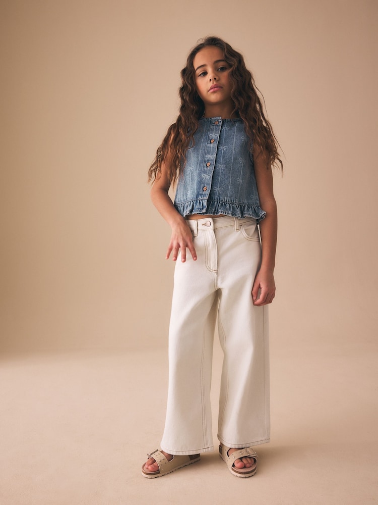 ইক্রু - ওয়াইড লেগ জিন্স (3-16বছর) - 10এর মধ্যে 2 ছবি