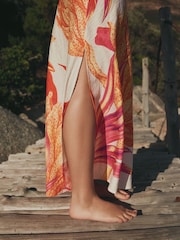 Kew Collection Tropical Cowl Neck Strappy Maxi Dress - Image 4 of 8