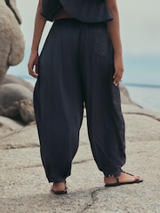 Steel Blue Balloon Trousers - Image 4 of 5