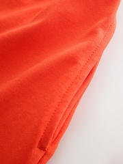 أحمر مطرز - فستان صيفي متوسط الطول من الجيرسيه - صورة 8 من 8