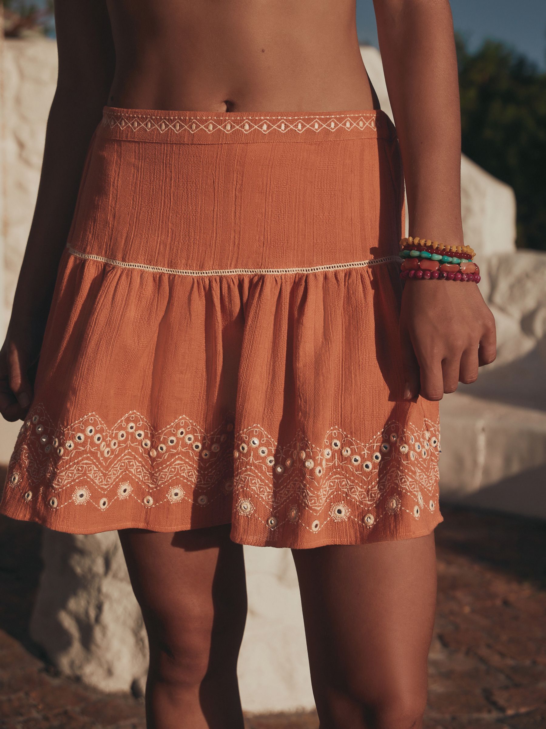 Buy Rust Orange Rara Mini Skirt from Next USA