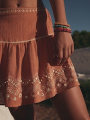 Rust Orange Rara Mini Skirt - Image 2 of 4