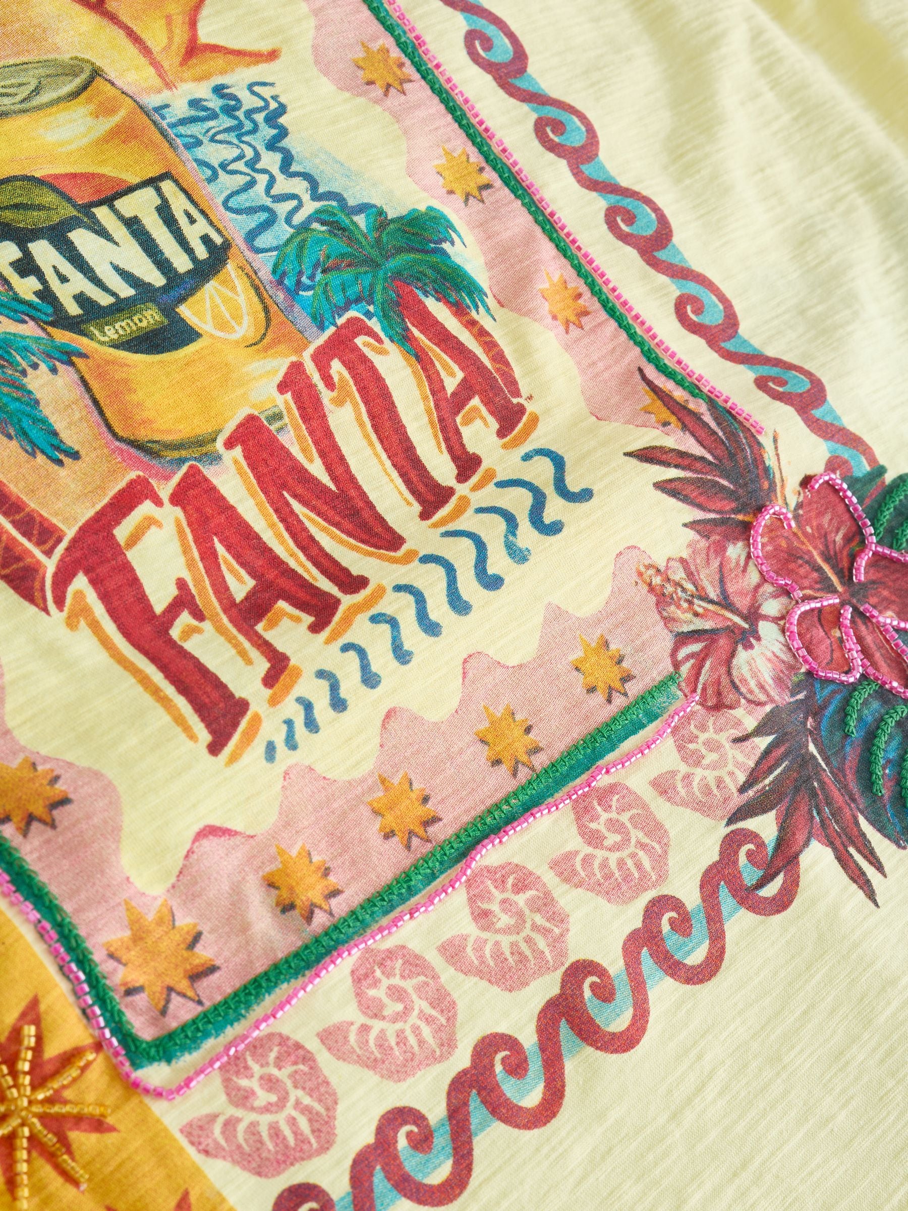 Buy Yellow Graphic Print Beach T-Shirt from Next Romania