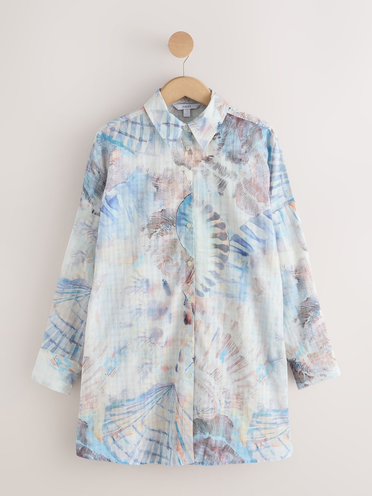 Coquille bleu pastel - Chemise de plage - Image 1 de 3