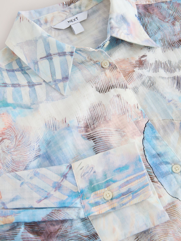 Coquille bleu pastel - Chemise de plage - Image 3 de 3