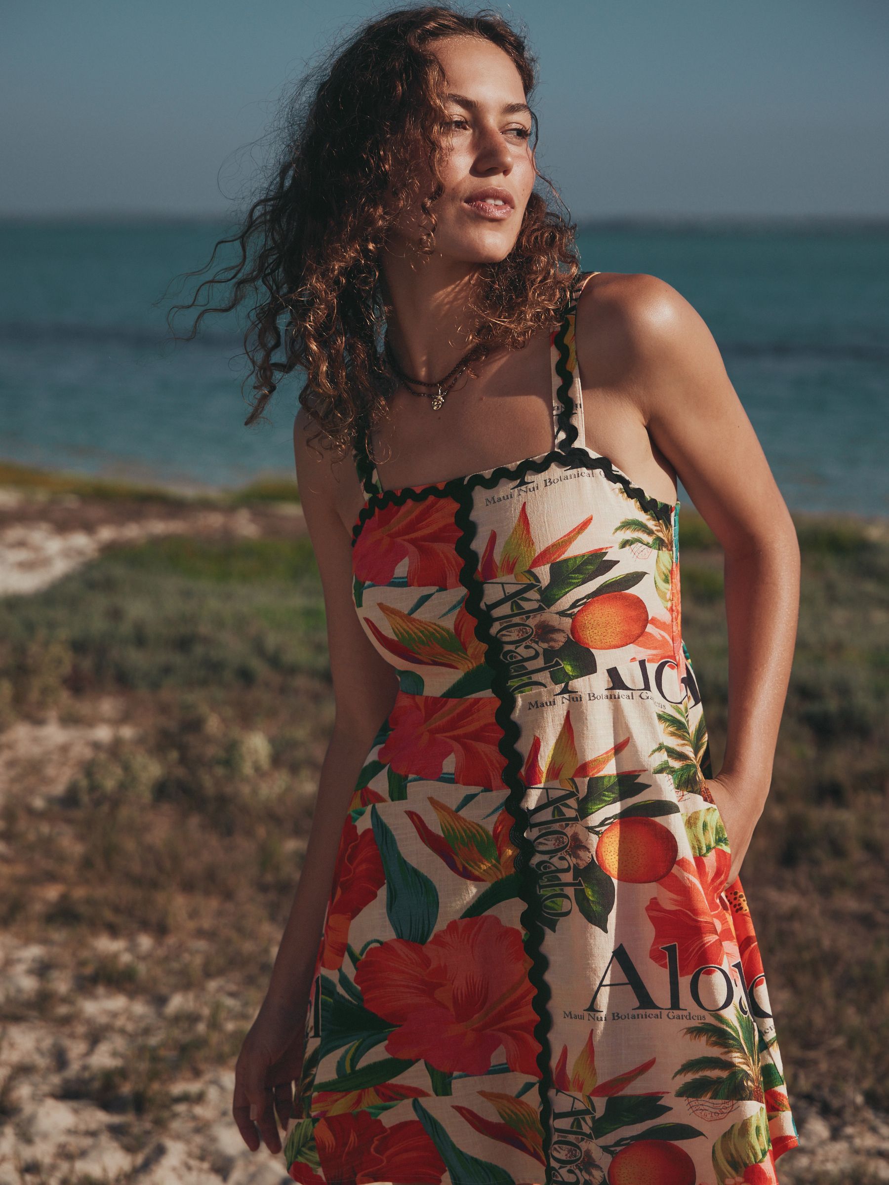 【新品タグ付き】and mary Donna gather mini dress Buy Red Tropical Print Mini Dress from the Next UK online shop