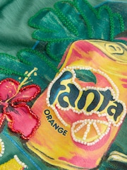 Zeleno - Fanta grafička midi haljina bez rukava - Slika 8 od 8