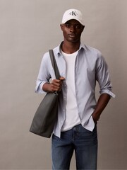 Calvin Klein White Twill Logo Cap - Image 1 of 5