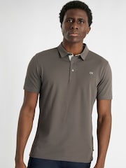Calvin Klein Golf Grey Uni Polo Shirt - Image 1 of 10
