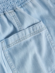 Bleach Blå - TENCEL™-blanding med lett denimballongbukse - Bilde 9 av 9