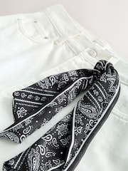 White Scarf - 百慕達牛仔短褲 - 圖片 8，共 9