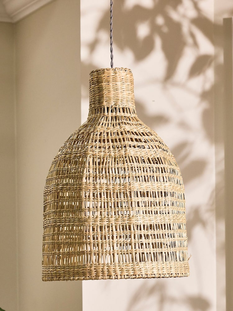 Dibor Natural Fauna Seagrass Pendant Easy Fit Ceiling Shade - Image 1 of 5 Dibor Natural Fauna Seagrass Pendant Easy Fit Ceiling Shade - Image 1 of 5