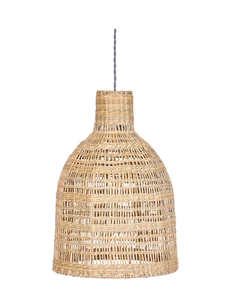 Dibor Natural Fauna Seagrass Pendant Easy Fit Ceiling Shade - Image 2 of 5 Dibor Natural Fauna Seagrass Pendant Easy Fit Ceiling Shade - Image 2 of 5