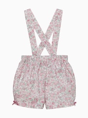 Trotters London Pink Arabella Floral Bloomers & Braces Shorts - Image 1 of 2