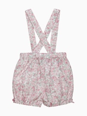 Trotters London Pink Arabella Floral Bloomers & Braces Shorts - Image 2 of 2