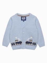 Trotters London Blue Tarquin Train Cardigan - Image 1 of 2