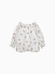 Trotters London Arabella Floral White Blouse - Image 1 of 2