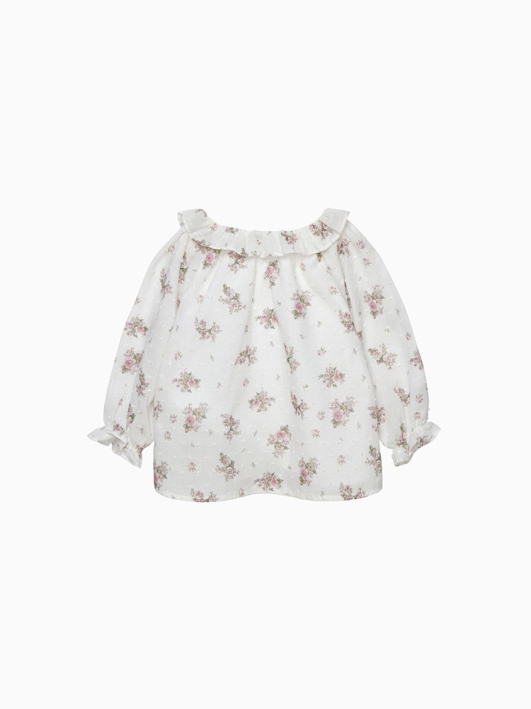 Trotters London Arabella Floral White Blouse - Image 1 of 2