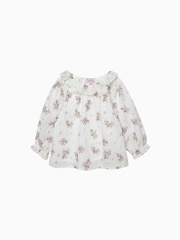 Trotters London Arabella Floral White Blouse - Image 2 of 2