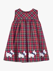 فستان بنمط مريول أزرق طرطان Scottie من Trotters London - صورة 1 من 2