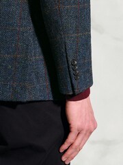 Brook Taverner Blue Check Harris Tweed® Check Jacket - Image 3 of 4