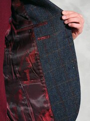 Brook Taverner Blue Check Harris Tweed® Check Jacket - Image 4 of 4