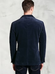 Brook Taverner Blue Corduroy Cotton Stretch Jacket - Image 3 of 5