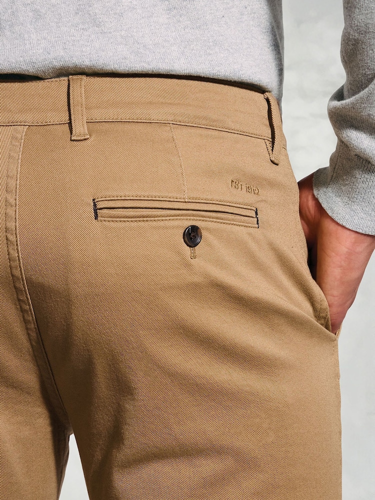 Brook Taverner Brown Cavalry Twill Stretch Cotton Trousers - Image 4 of 4 Brook Taverner Brown Cavalry Twill Stretch Cotton Trousers - Image 4 of 4