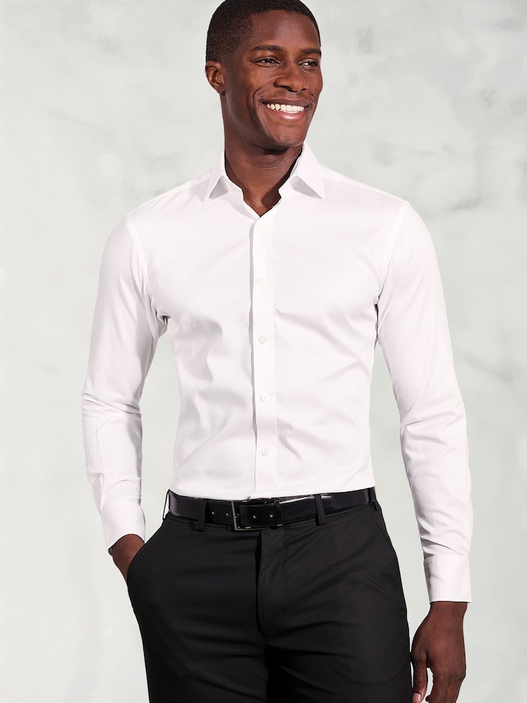 Brook Taverner Royal Oxford Double Cuff Cotton Shirt - Imagem 1 de 5