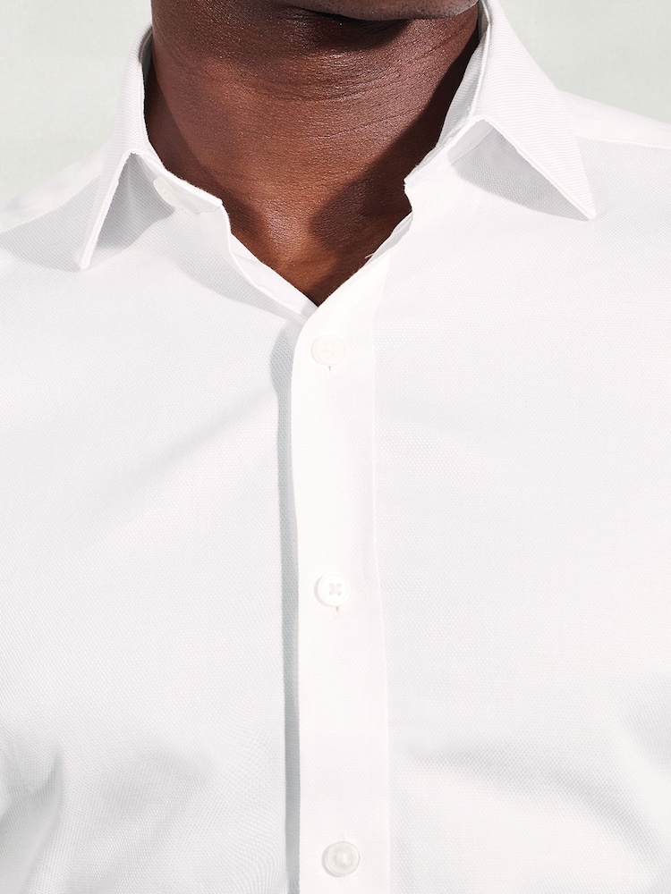 Brook Taverner Royal Oxford Double Cuff Cotton Shirt - Imagem 2 de 5