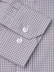 Brook Taverner Blue Micro Check Oxford Cotton Shirt - Image 5 of 5