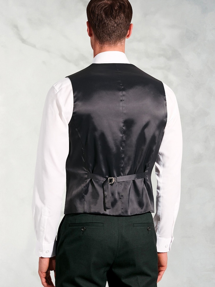 Brook Taverner Green Flannel Suit Waistcoat - Image 2 of 3 Brook Taverner Green Flannel Suit Waistcoat - Image 2 of 3