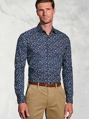 Brook Taverner Blue Bauble Cotton Print Shirt - Image 1 of 5