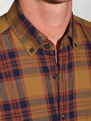 Brook Taverner Yellow Check Brushed Cotton Shirt - Image 2 of 5